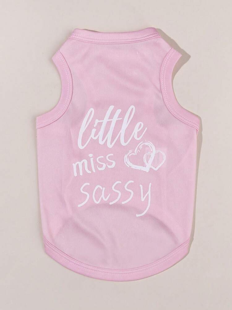 1PC “Little Miss Sassy” Cooling Pet Vest – Breathable Anti-Flea Shirt for Dogs and Cats, Indoor/Outdoor