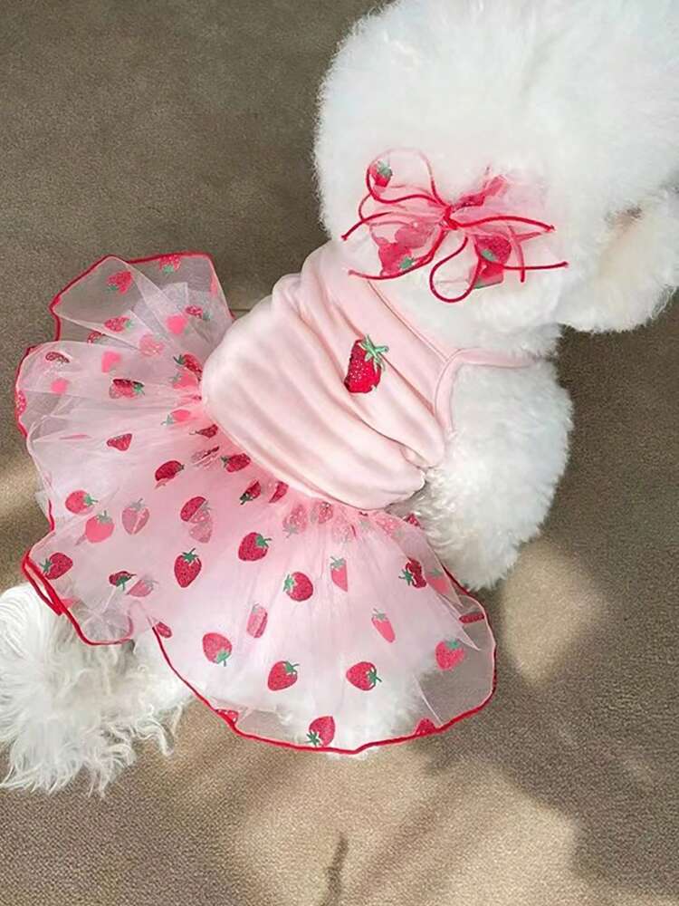 Breathable Mesh Skirt for Small Dogs and Cats – Lightweight Pet Tutu for Pomeranian, Bichon, Teddy, Yorkie, Schnauzer, and More
