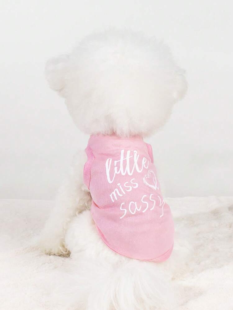 1PC “Little Miss Sassy” Cooling Pet Vest – Breathable Anti-Flea Shirt for Dogs and Cats, Indoor/Outdoor