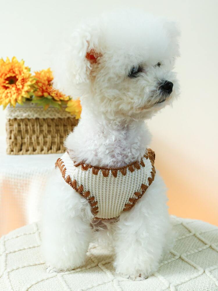 Cute Ice Cream Bear Print Pet Vest – Lightweight Sleeveless Shirt for Small and Medium Dogs and Cats, Perfect for Summer Wear