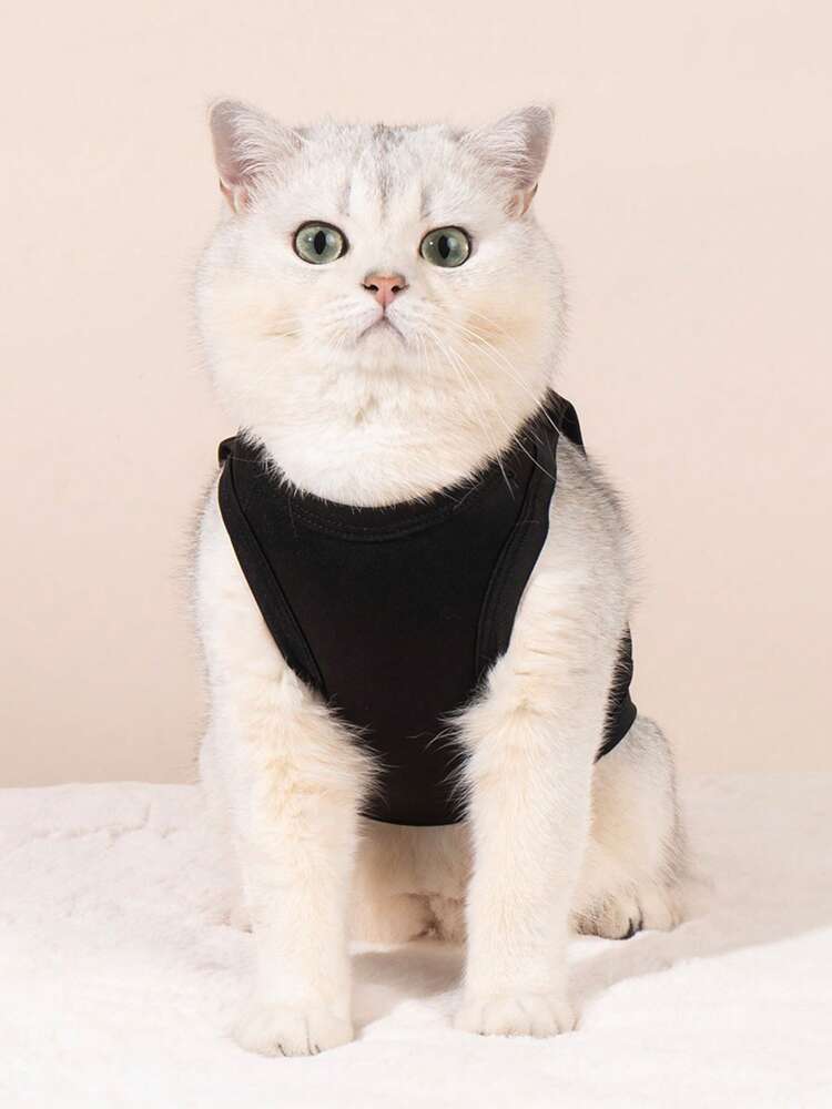 1PC “Just A Girl” Slogan Pet Tank Top – Cute Contrast Color Vest, Breathable, Anti-Flea for Dogs & Cats