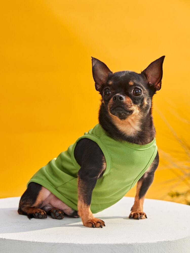 1PC Avocado Print Pet Tank Top – Cute Lightweight Summer Shirt for Small Dogs and Cats