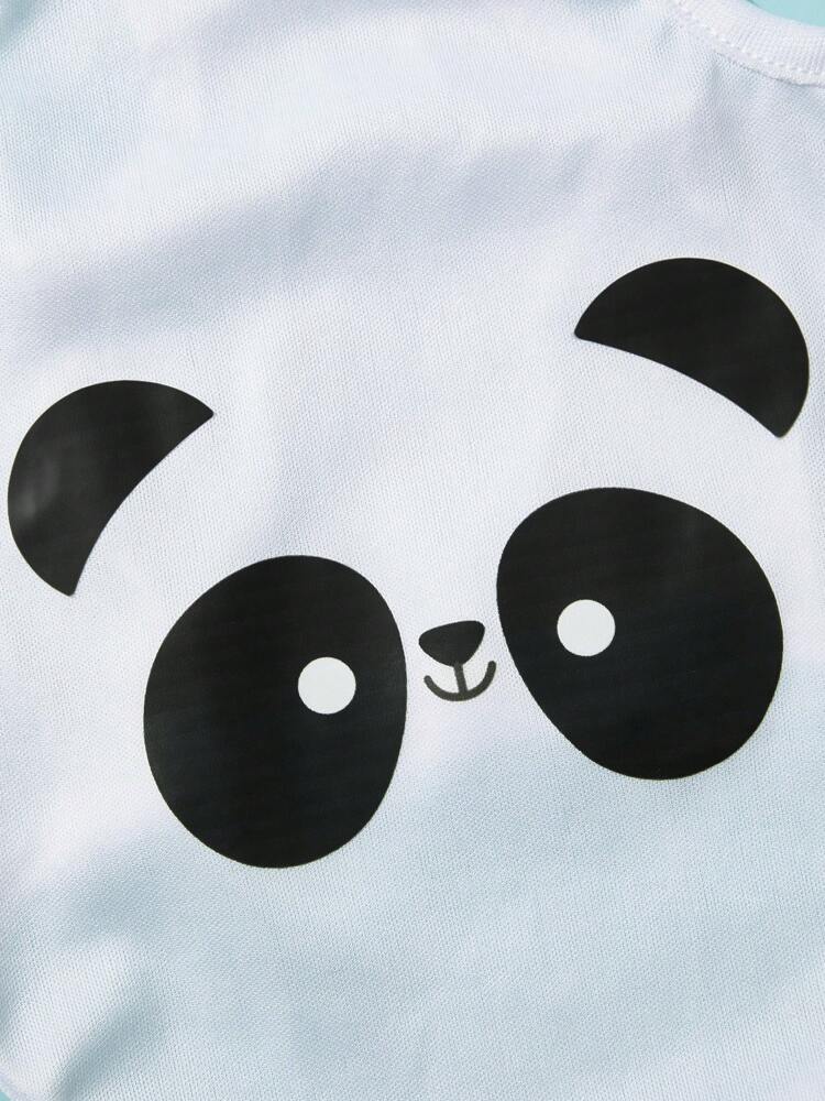1PC Cartoon Panda Print Pet Tank Top – Lightweight Summer Shirt for Small Dogs and Cats
