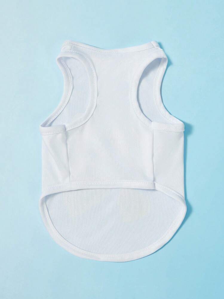 1PC Heart Print Pet Vest – Breathable and Comfortable Casual Tank Top for Small Dogs and Cats